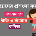 মেয়েদের প্রশংসা করার এসএমএস